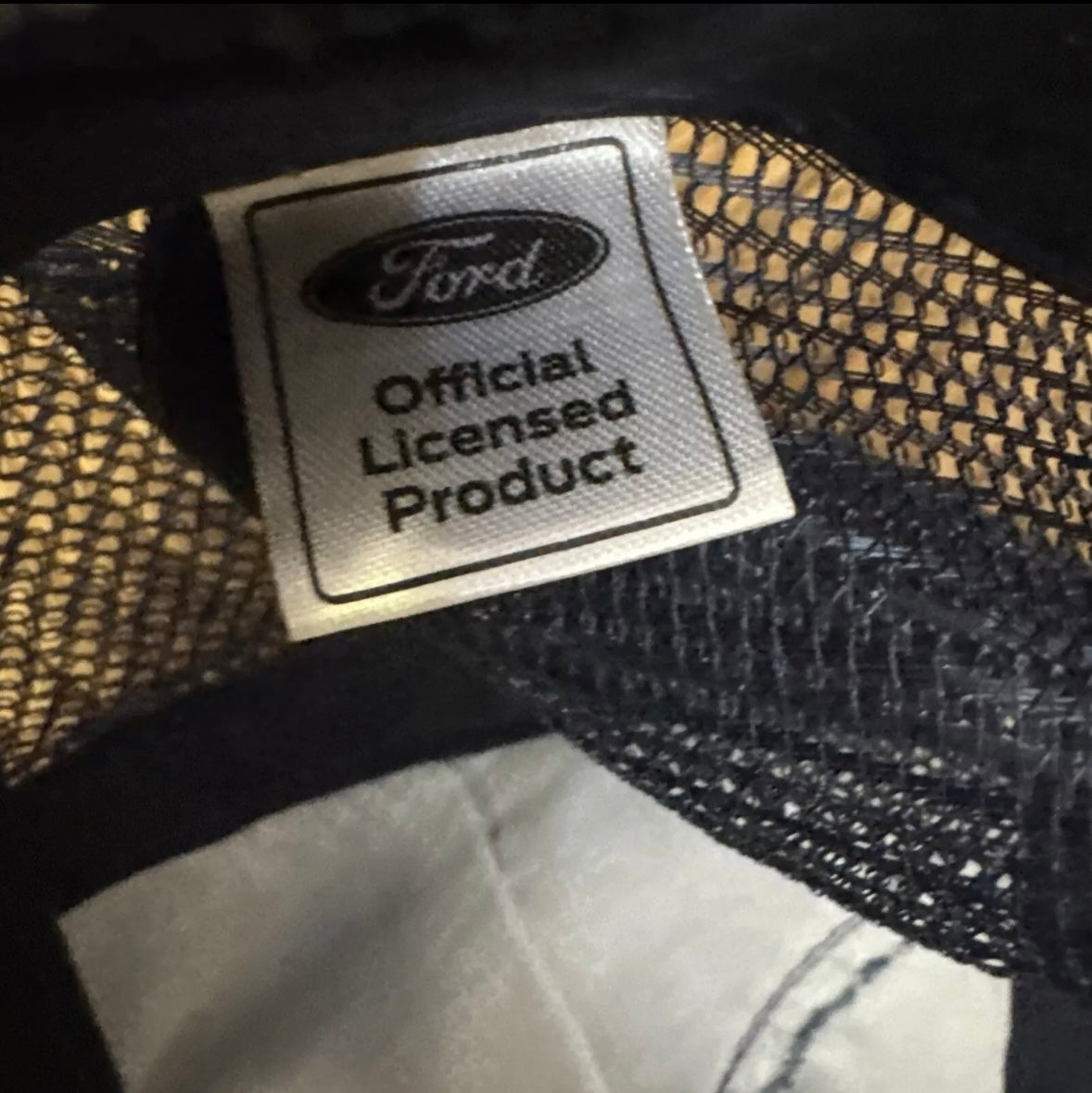 NEW FORD Officially Licensed Denim Trucker Hat Snapback Cap Embroidered NWOT