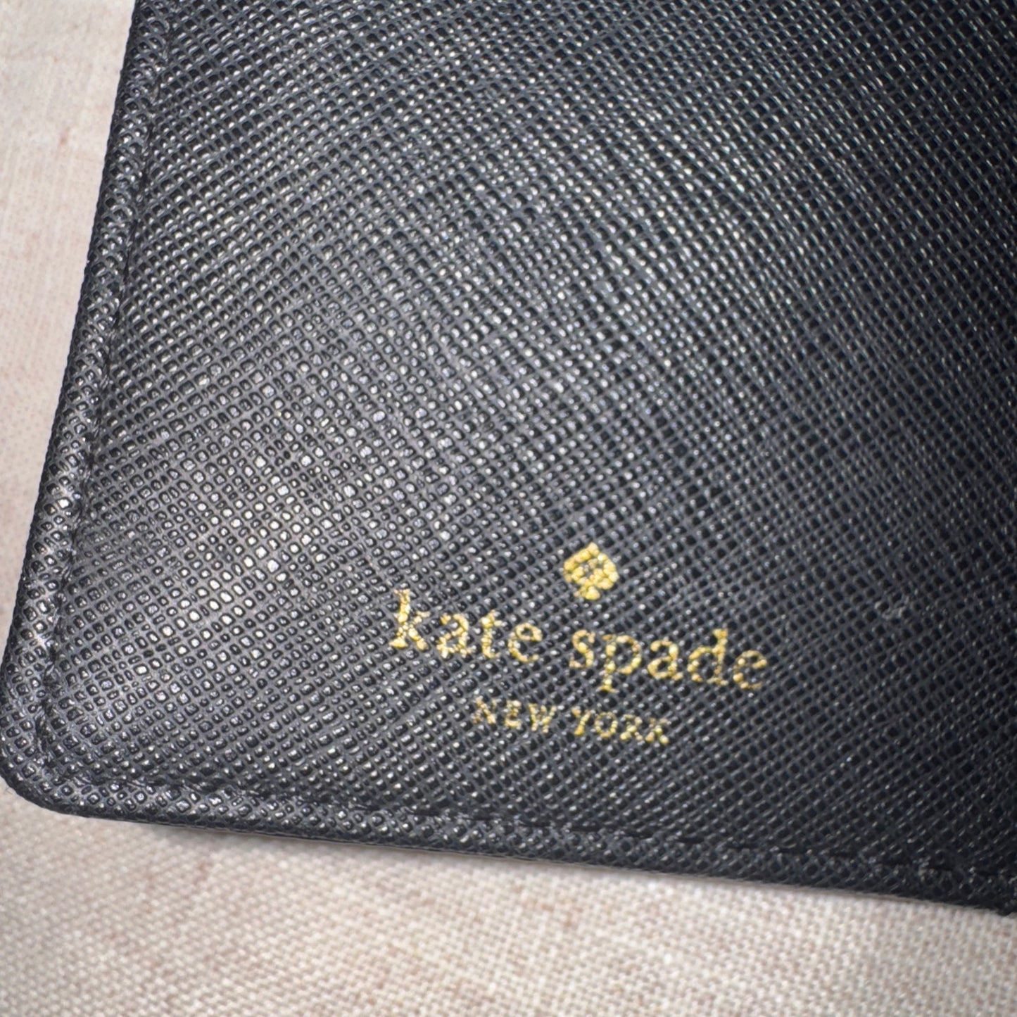 Kate Spade New York Stacy Laurel Way Saffiano Leather Wallet black