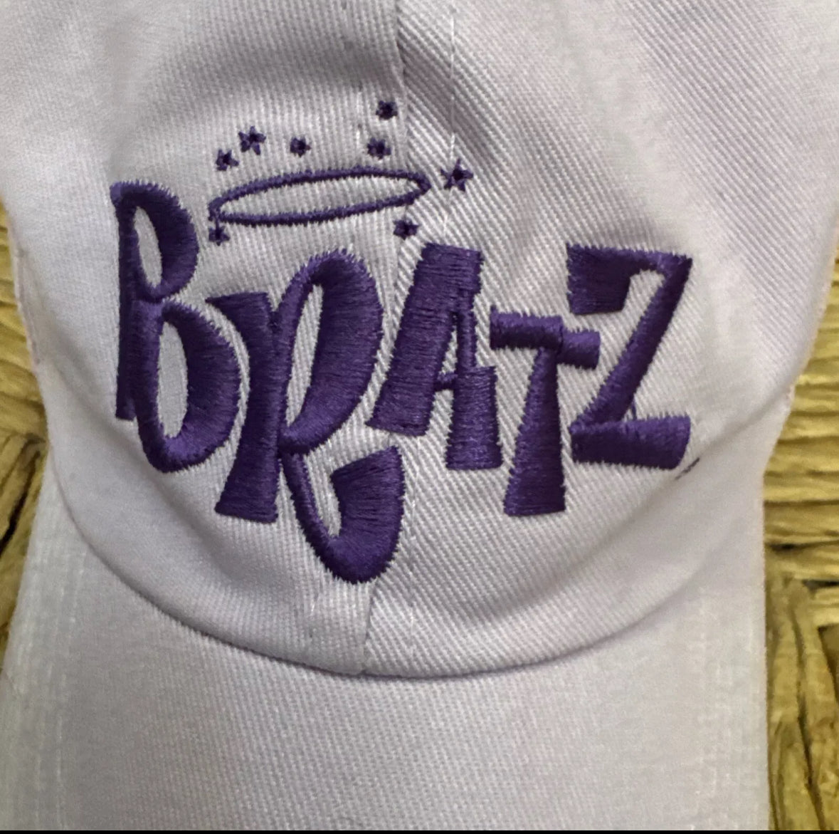 Y2K Rare Purple Bratz Logo Baseball Cap--