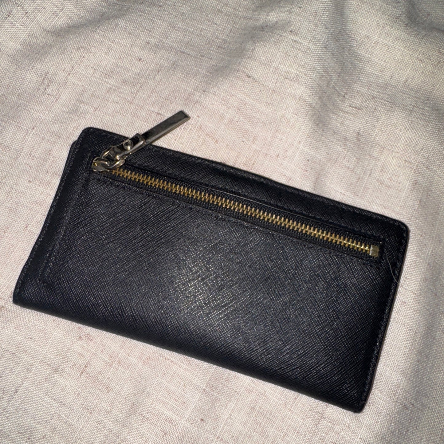 Kate Spade New York Stacy Laurel Way Saffiano Leather Wallet black