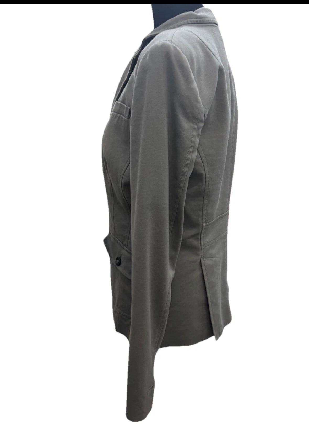 Banana republic $149 gray tailored blazer Size 8 Academia Office Classic Preppy
