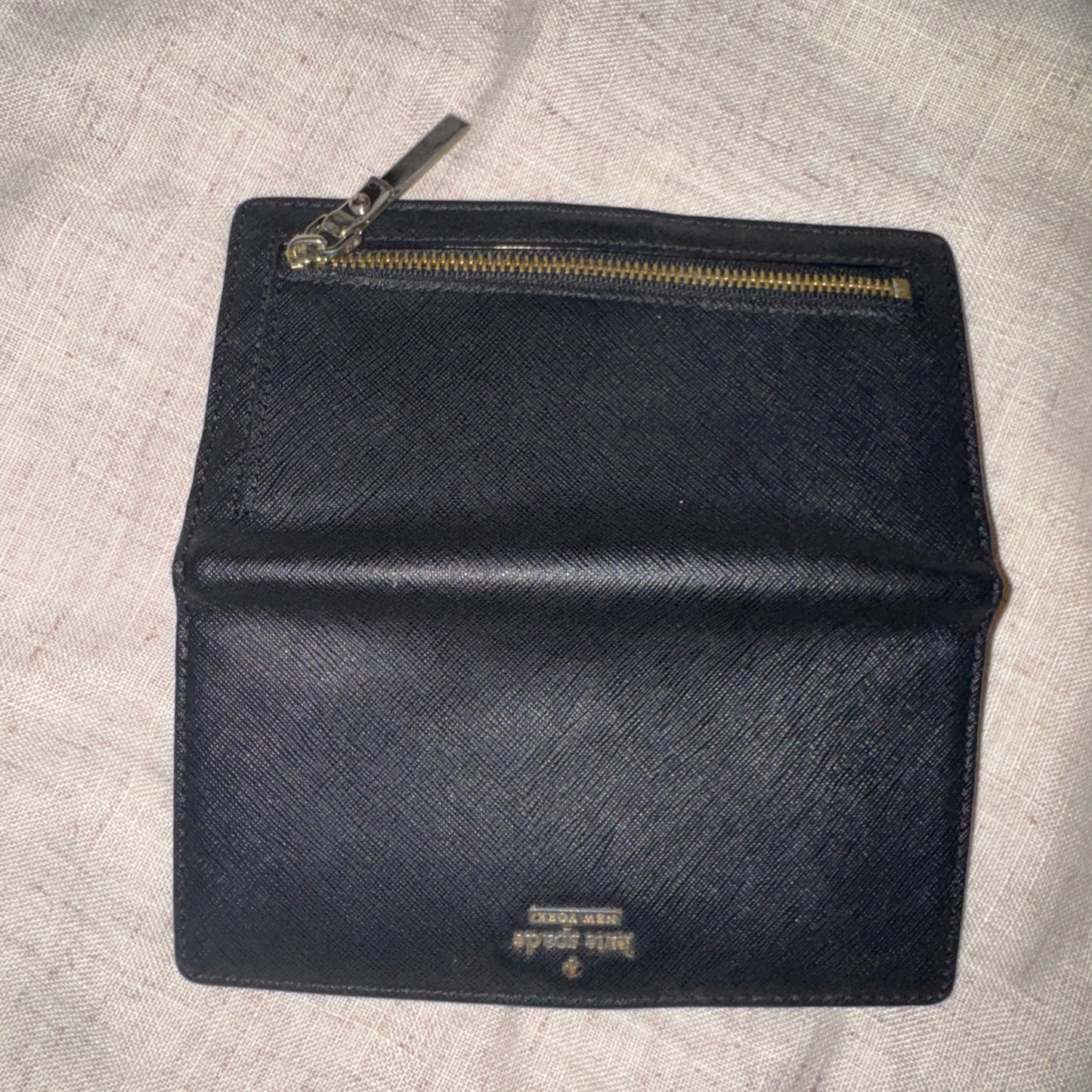 Kate Spade New York Stacy Laurel Way Saffiano Leather Wallet black