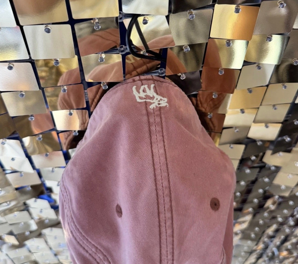 Vintage Y2K Abercrombie & Fitch Hat Fitted Cap Pink Distressed Small/medium