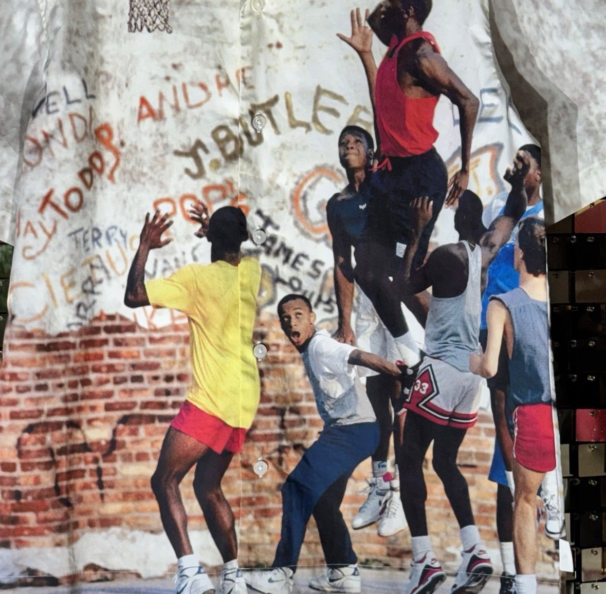 Y2K Iconic rare Air Jordan Camp Shirt Men's HF9347-133 Sail SZ S
