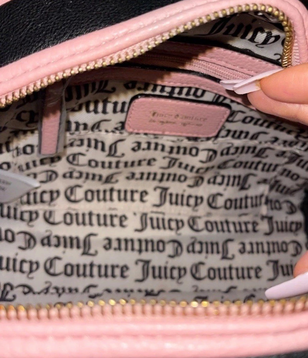 New Viral Juicy Couture Urban Heritage Bowler Bag Faux Leather Liquorice