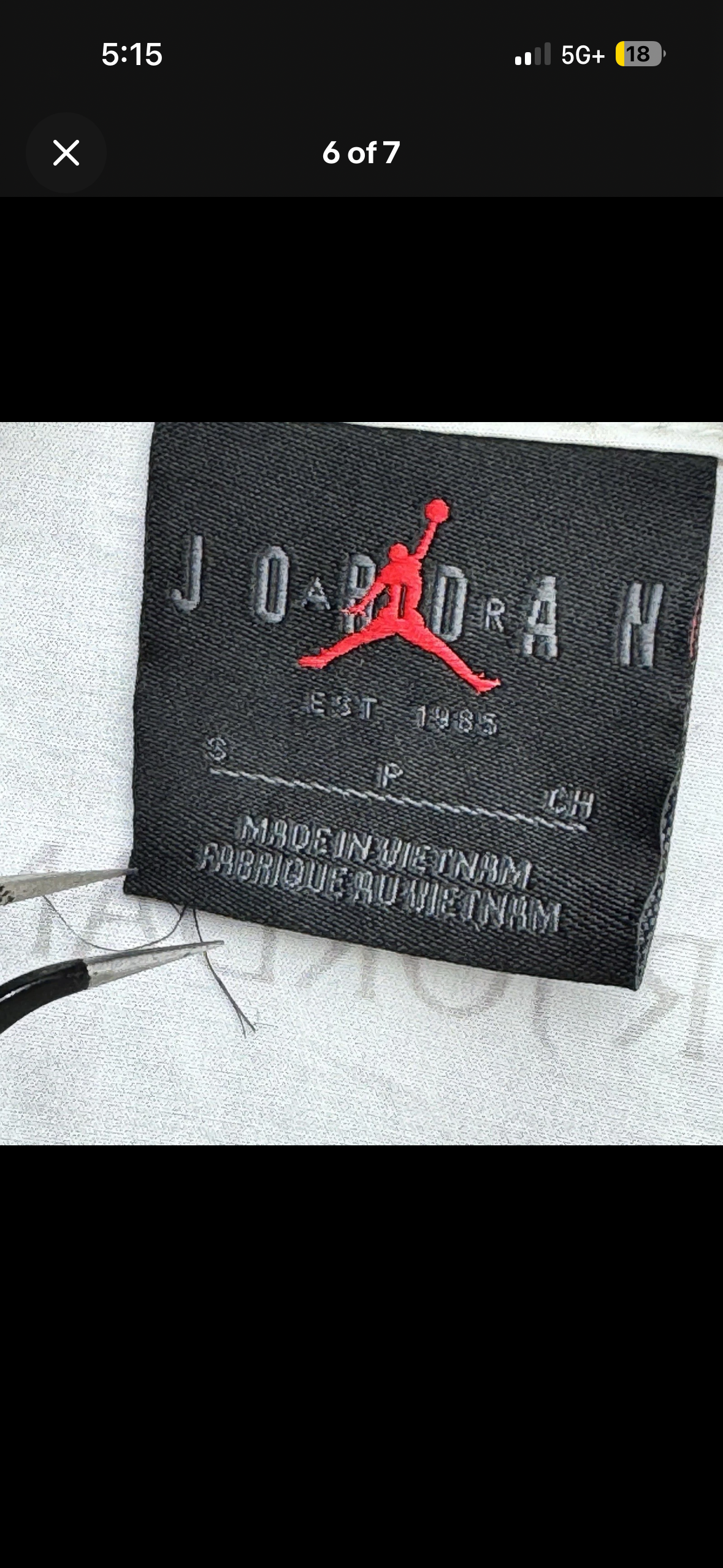 Y2K Iconic rare Air Jordan Camp Shirt Men's HF9347-133 Sail SZ S