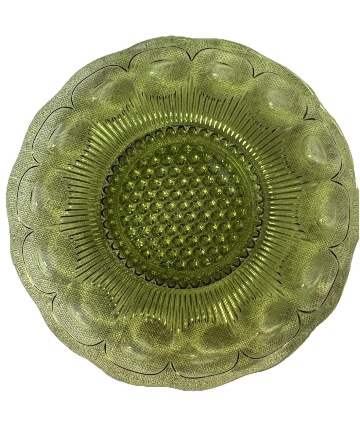 2-Vintage Bartlett Collins ~ St Genevieve Green ~ Bread & Butter Plates 5 3/4"