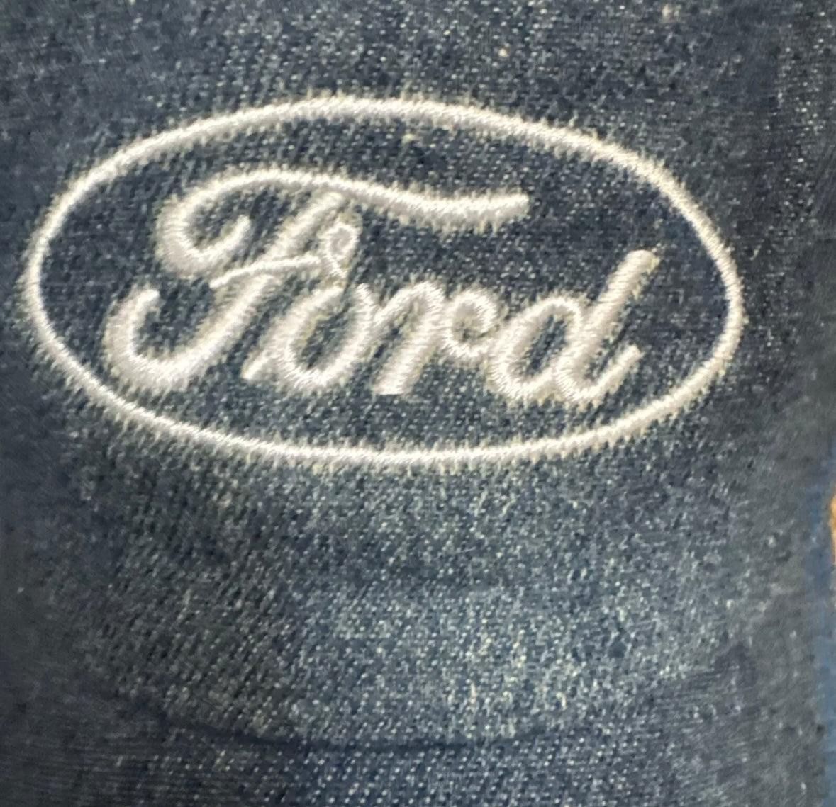 NEW FORD Officially Licensed Denim Trucker Hat Snapback Cap Embroidered NWOT