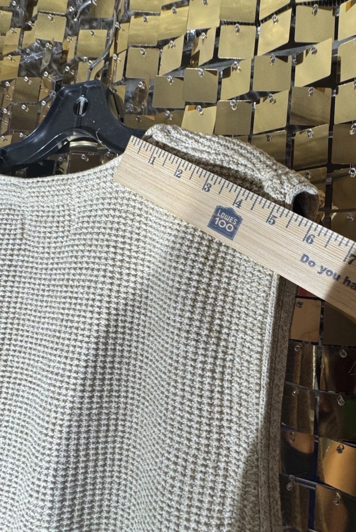 Vtg 90s Eddie Bauer Sweater Vest Cardigan Beige Chunky Knit Made in USA Mens M