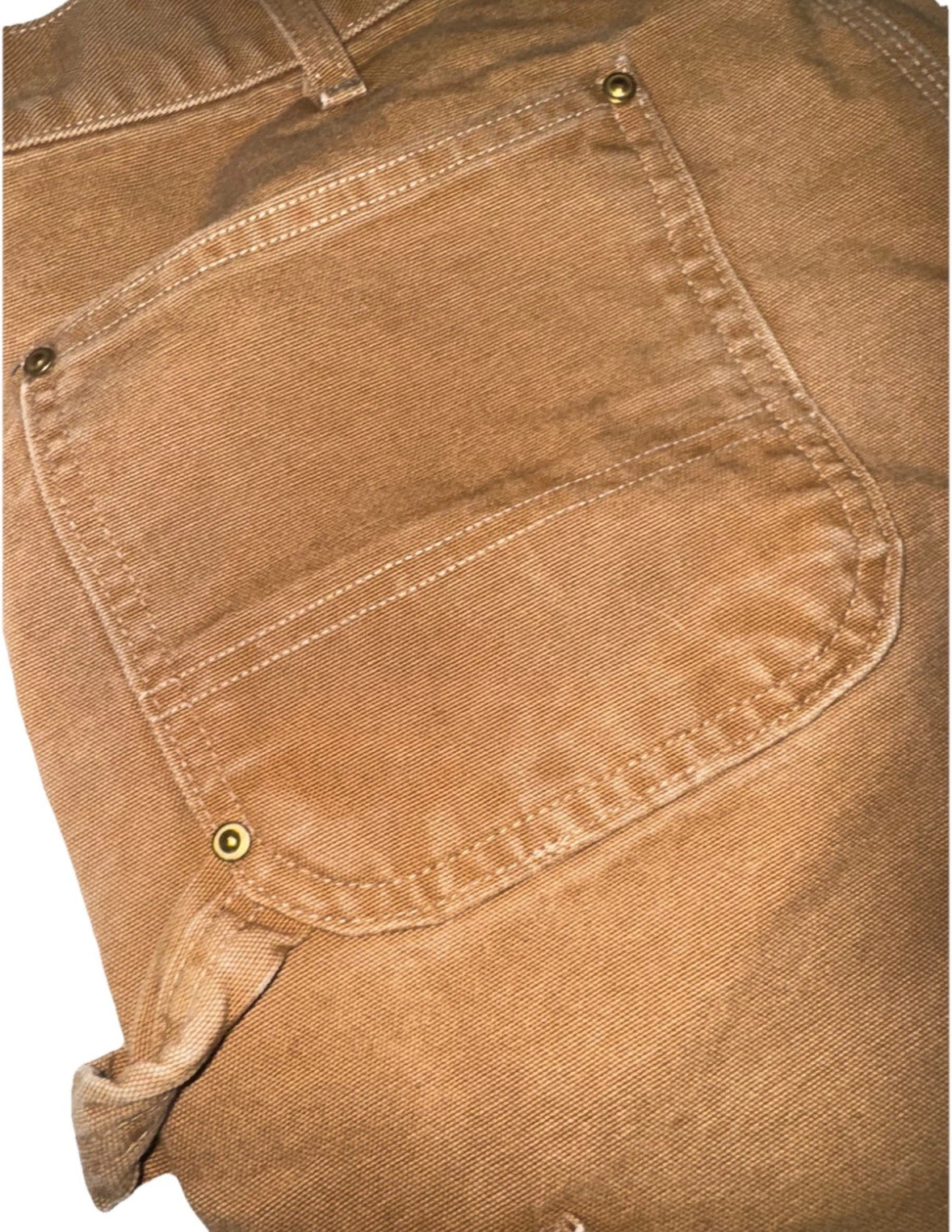 VTG 90s 1998 CARHARTT B01 USA Men's 33 x 34 Brown Duck Double Knee Work Pants