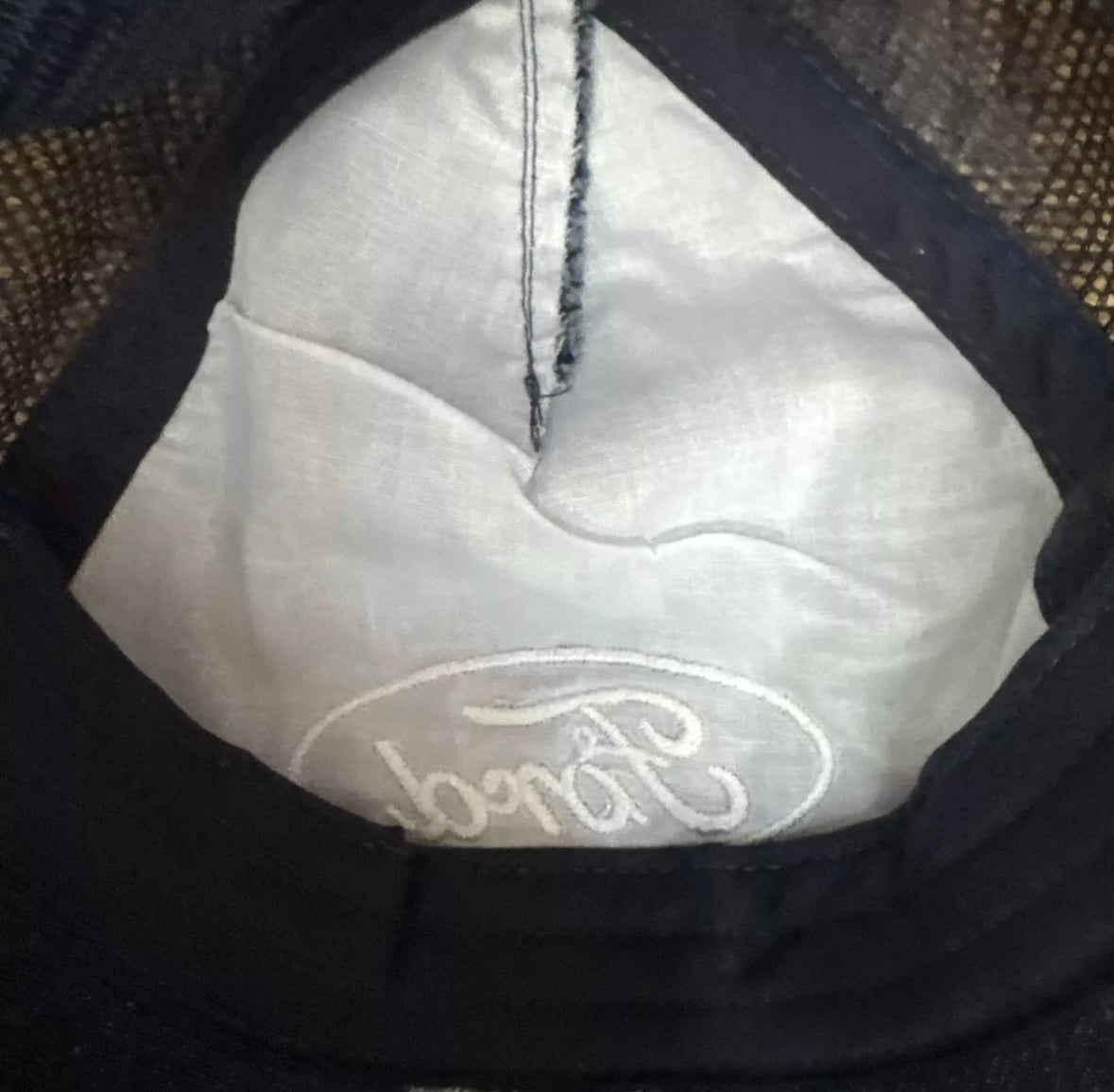NEW FORD Officially Licensed Denim Trucker Hat Snapback Cap Embroidered NWOT