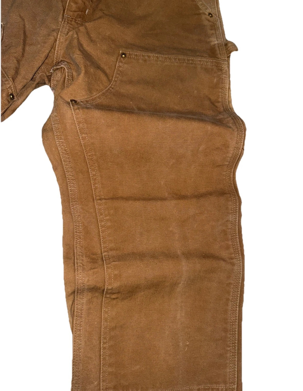 VTG 90s 1998 CARHARTT B01 USA Men's 33 x 34 Brown Duck Double Knee Work Pants