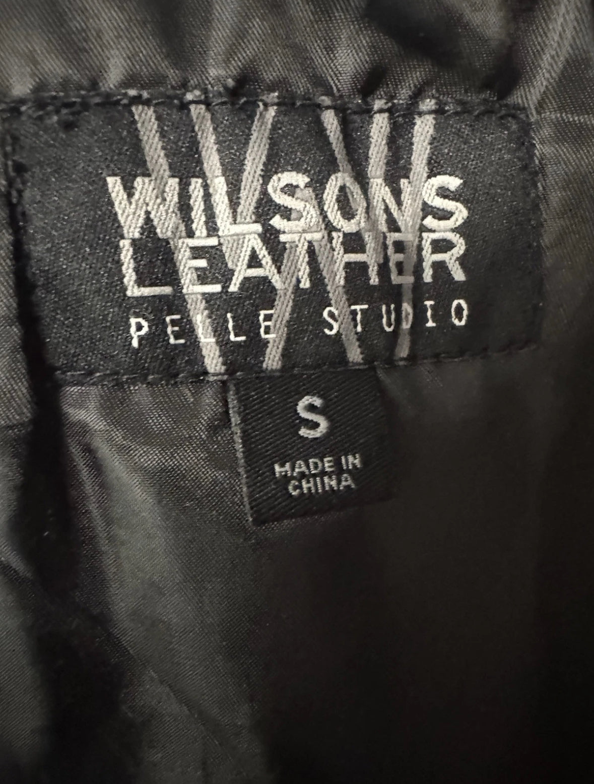 Vintage Wilson’s Leather Pelle Studio Women's S Black Jacket w Thinsulate liner