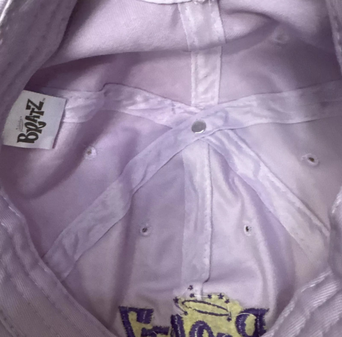 Y2K Rare Purple Bratz Logo Baseball Cap--