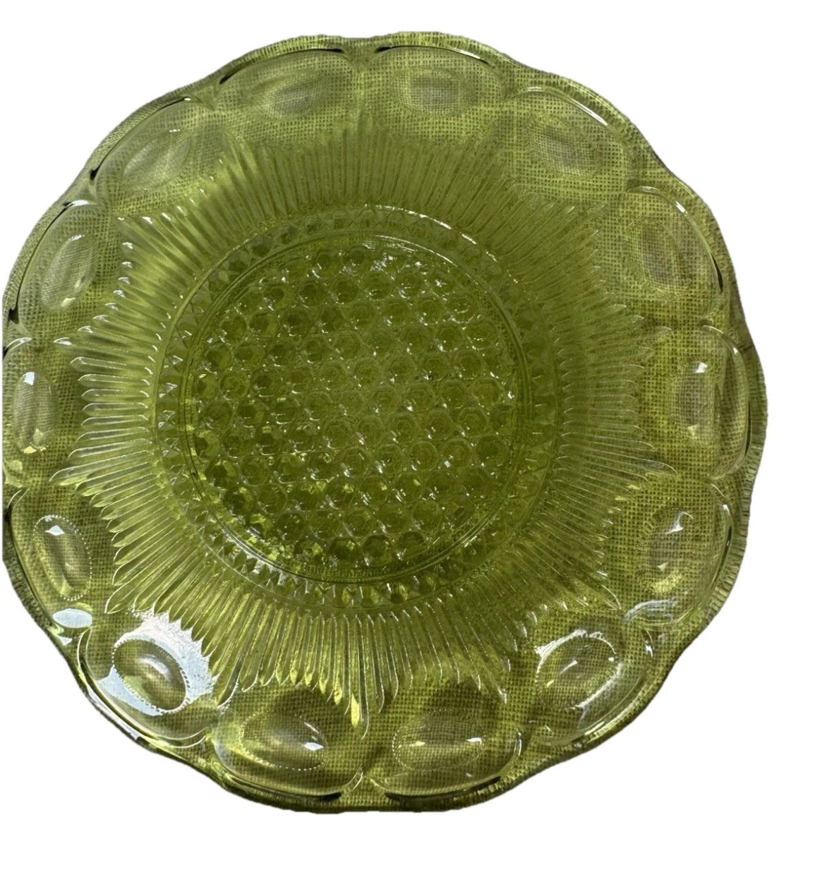 2-Vintage Bartlett Collins ~ St Genevieve Green ~ Bread & Butter Plates 5 3/4"