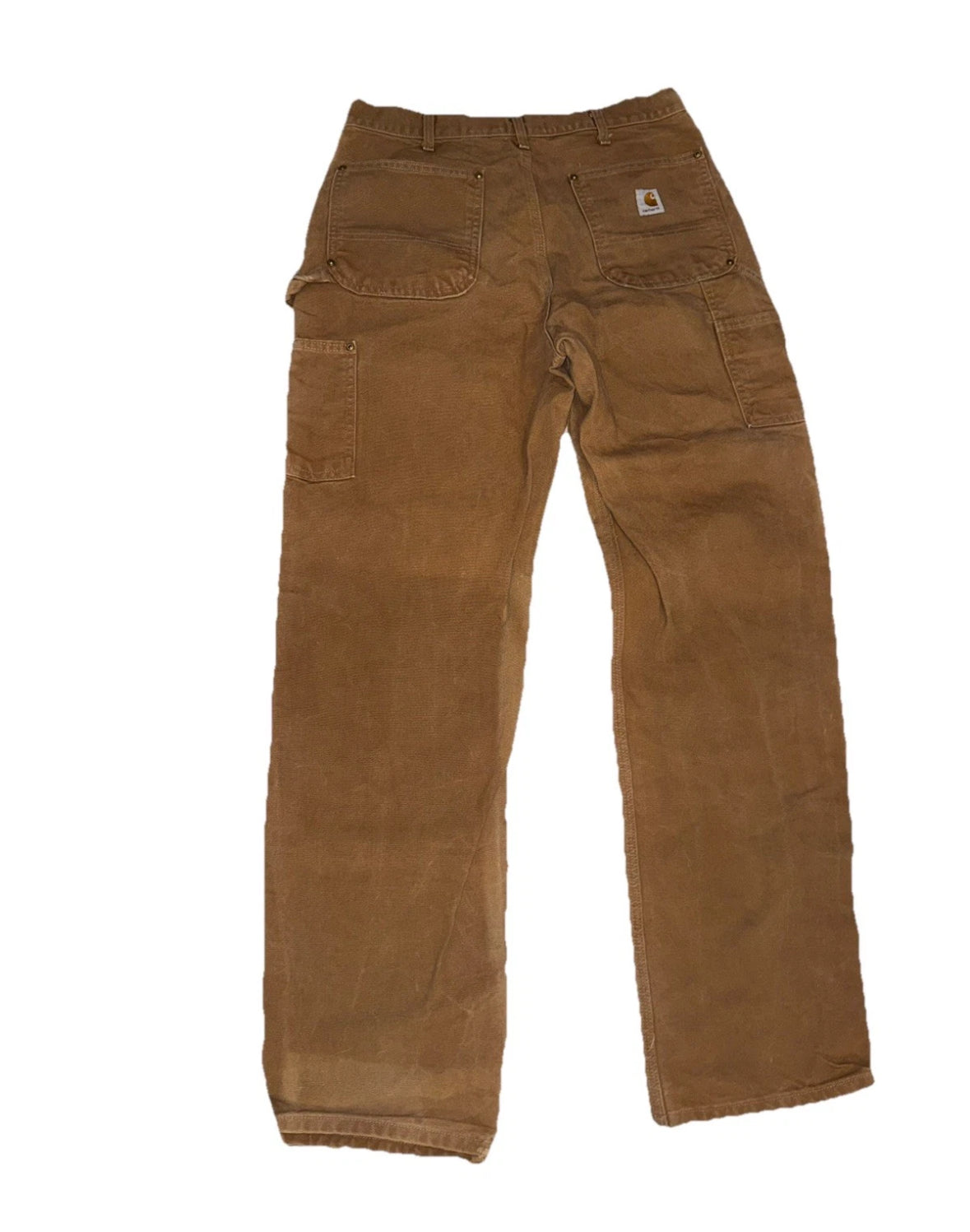 VTG 90s 1998 CARHARTT B01 USA Men's 33 x 34 Brown Duck Double Knee Work Pants