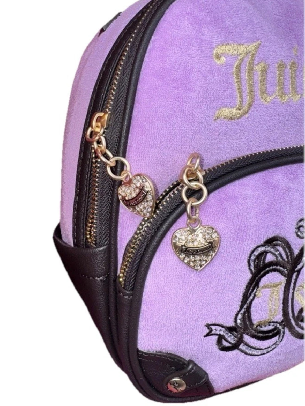 Juicy Couture Lovers Club Rare Mini Backpack With Card Case 2 Set Box Violet