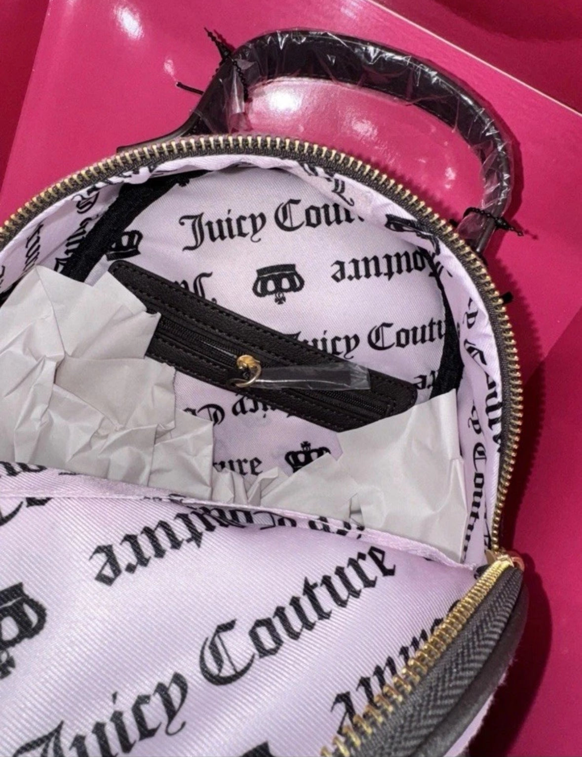Juicy Couture Lovers Club Rare Mini Backpack With Card Case 2 Set Box Violet