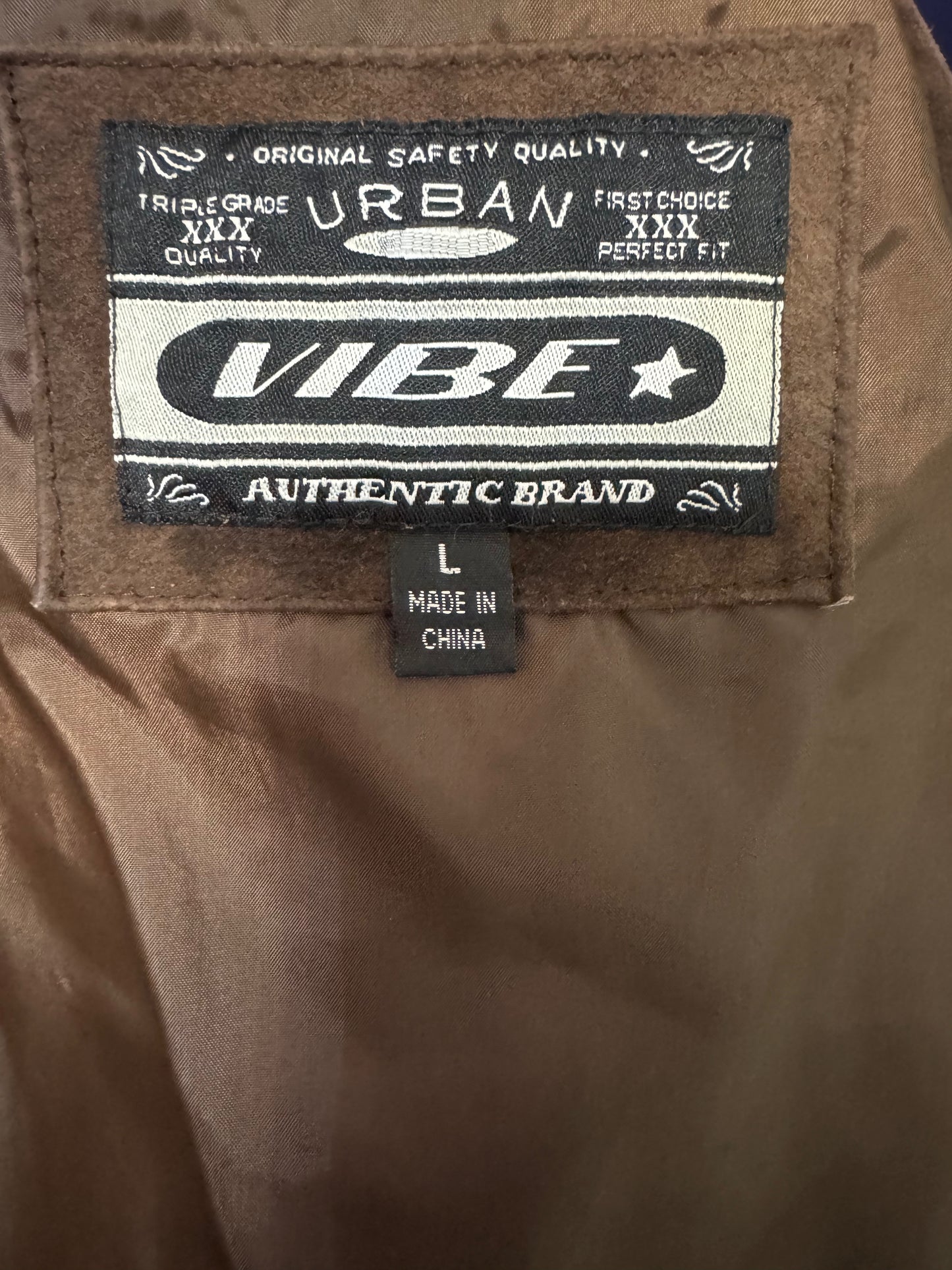 Vintage Urban Vibe Women's Size M 100% Brown Suede Leather Fitted Jacket Y2K