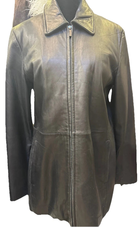 Vintage Wilson’s Leather Pelle Studio Women's S Black Jacket w Thinsulate liner