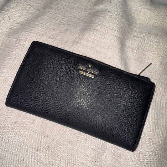 Kate Spade New York Stacy Laurel Way Saffiano Leather Wallet black